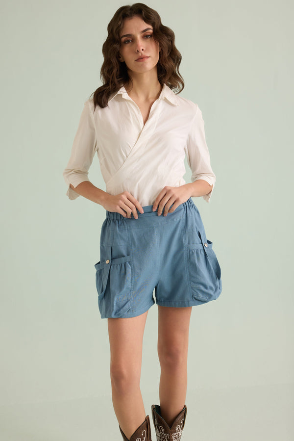 Summerwave Shorts In Blue - Myra USA