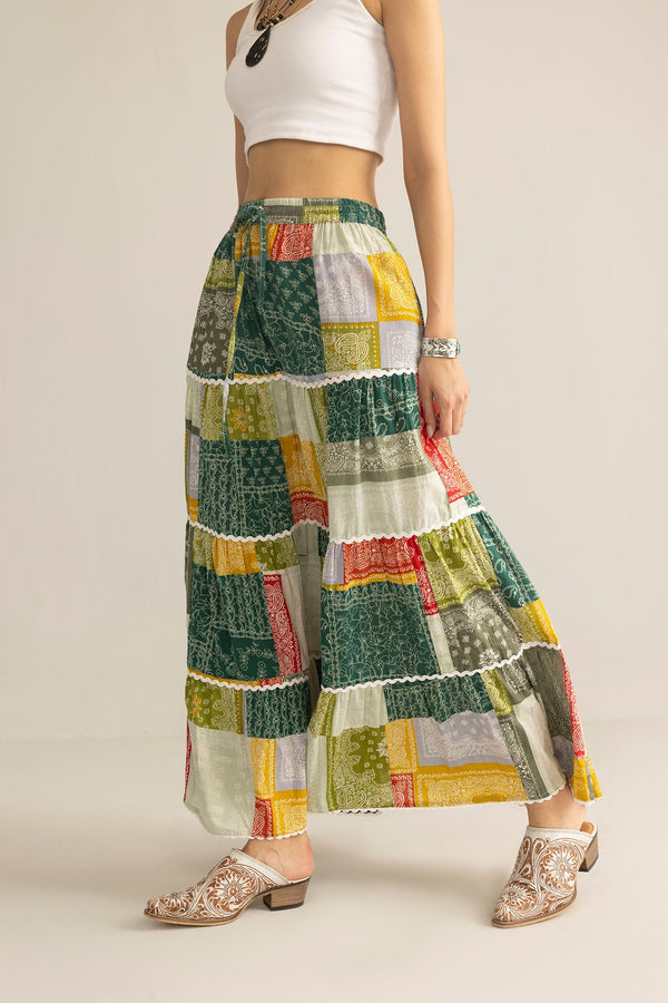 Junebug Patchwork Skirt in  Vintage Mix
