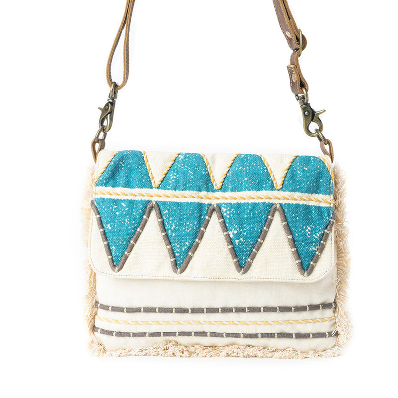 Teal Peaks Crossbody Bag