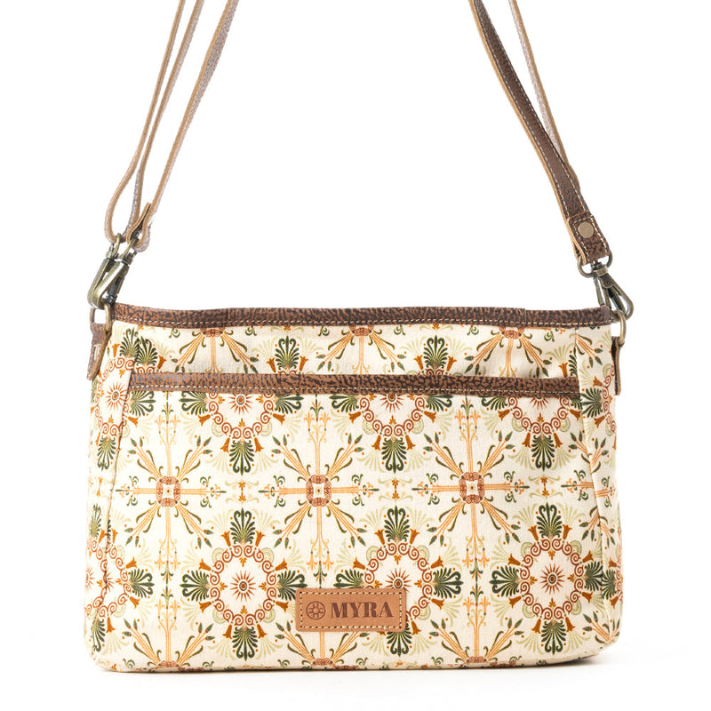 Wildflower Scroll Crossbody Bag in Heritage Beige