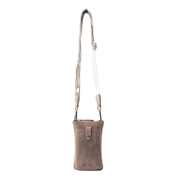 Saguaro Scout Leather Bag In Dark Brown