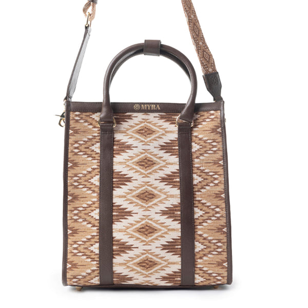 Tribal Legacy Tote Bag In Dark Brown