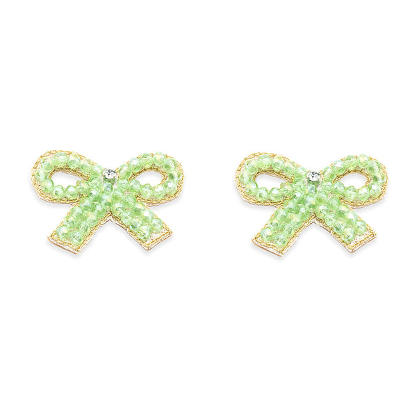 Petite Bows Beaded Earrings