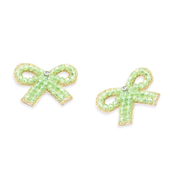 Petite Bows Beaded Earrings