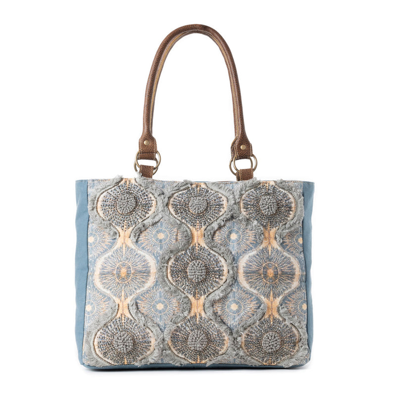 Seabound Mosaic Crossbody Bag in Faded Blue