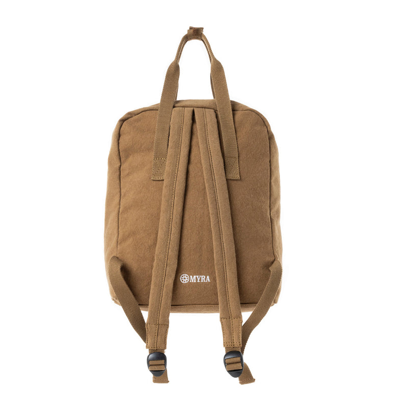 Pioneer Trek Canvas Backpack Bag in Rust Tan