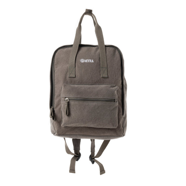 Pioneer Trek Canvas Backpack Bag in Grey