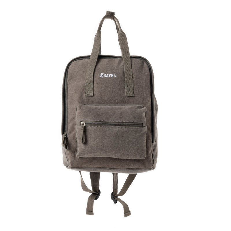 Pioneer Trek Canvas Backpack Bag in Grey