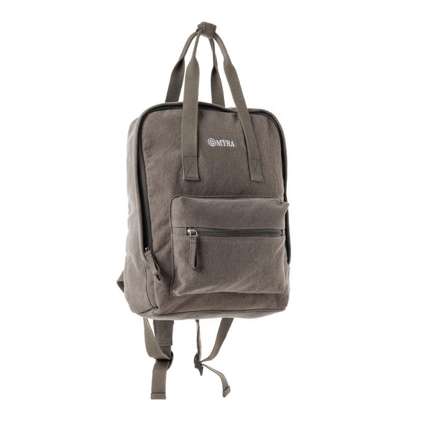 Pioneer Trek Canvas Backpack Bag in Grey