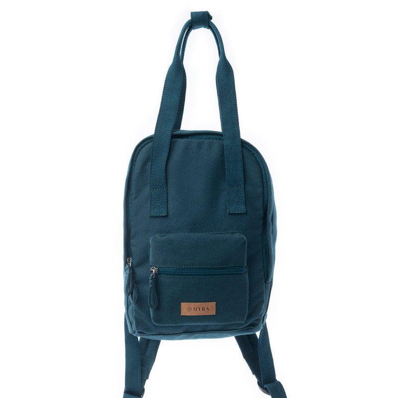 Summit Blue Cotton Backpack in Marine Blue