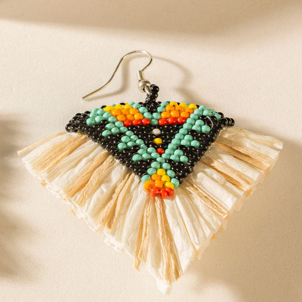 Whispers of the Tribe Earrings in Desert Gold