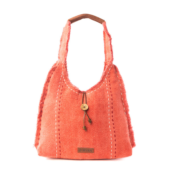 Wild Scarlet Shoulder Bag in Desert Hibiscus
