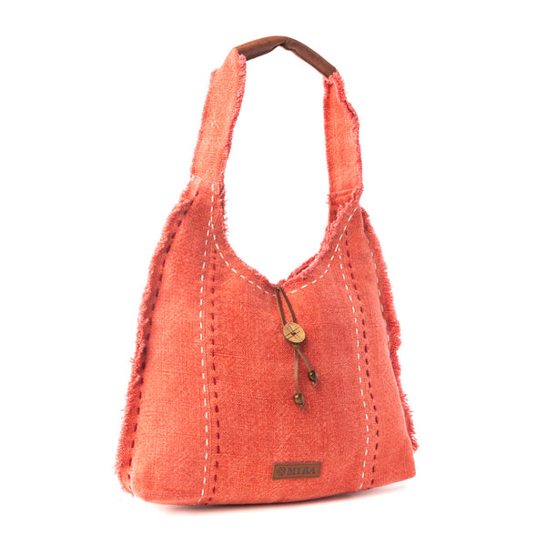 Wild Scarlet Shoulder Bag in Desert Hibiscus