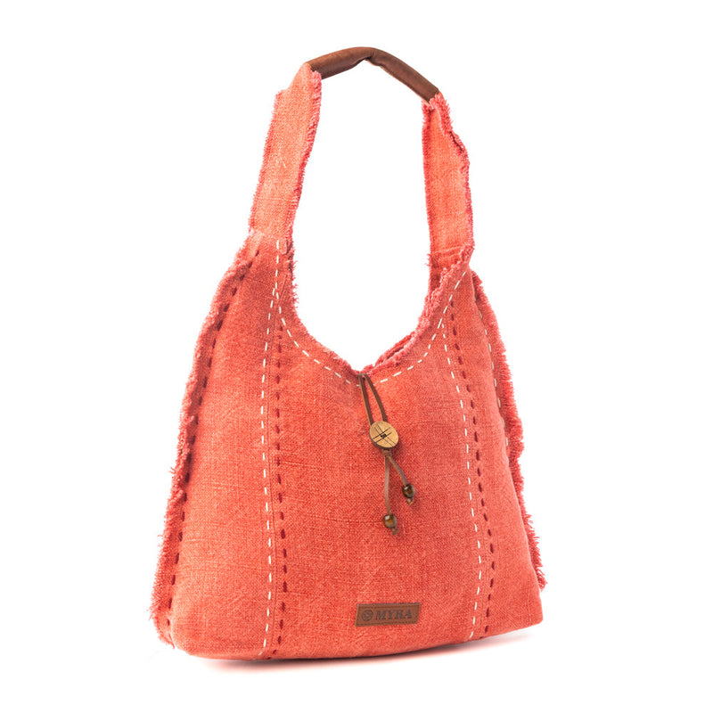 Wild Scarlet Shoulder Bag in Desert Hibiscus