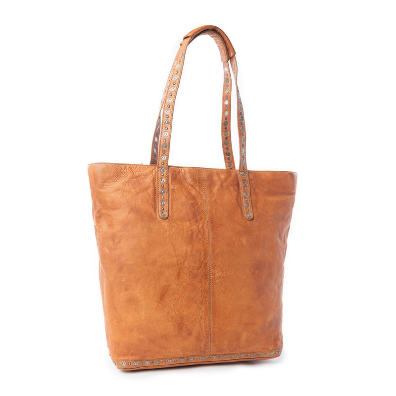 Sierra Crest Leather Bag in Antique Gold