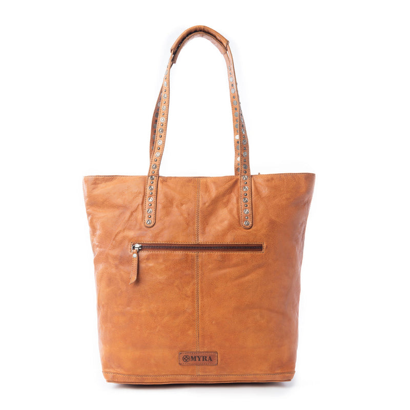 Sierra Crest Leather Bag in Antique Gold
