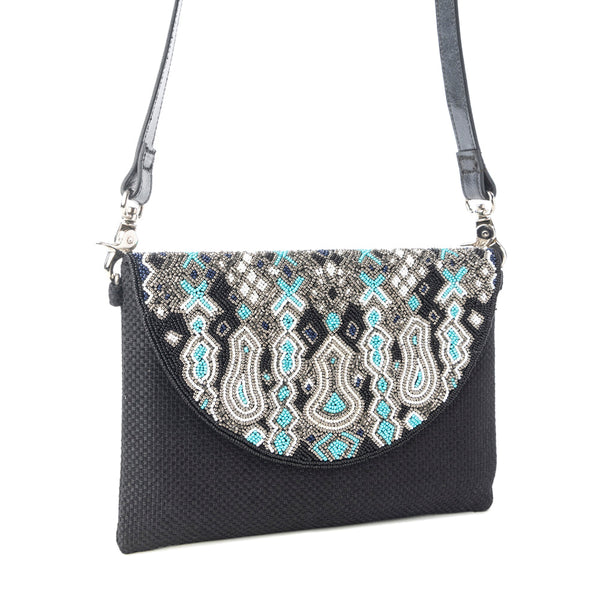 Sahara Sky Crossbody Bag in Frosted Black