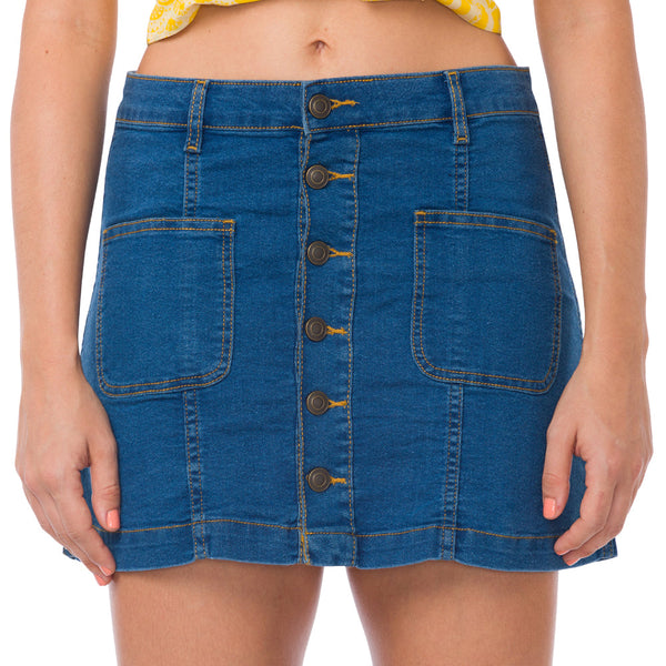 Macaroon Denim Skirt - MyraUSA