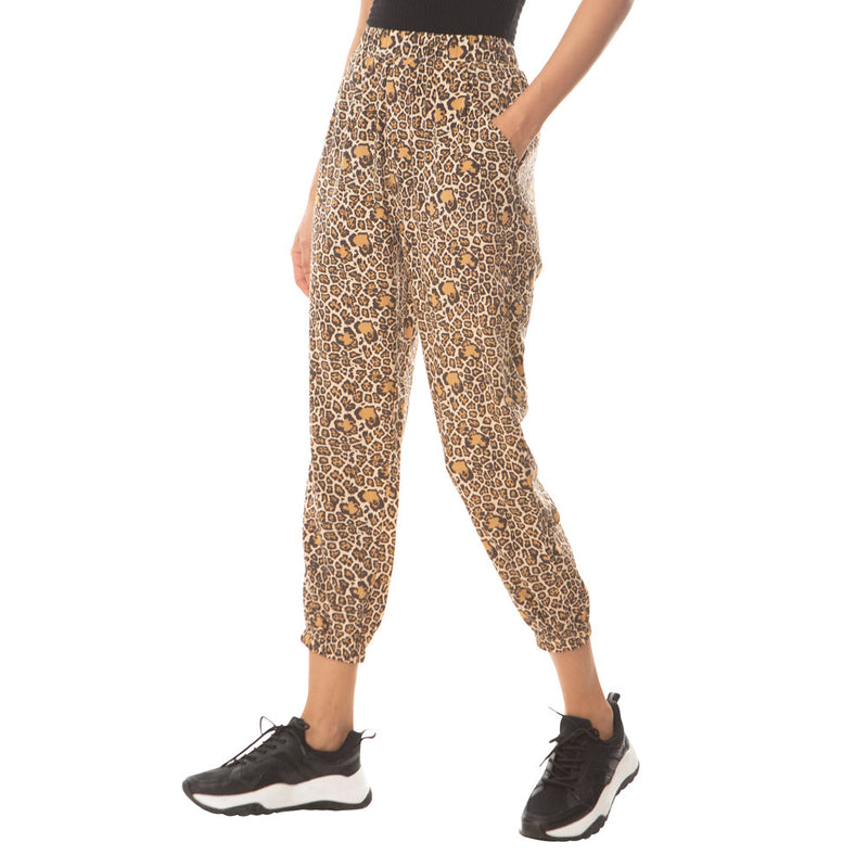 Leopard Bling Buttery Joggers - MyraUSA