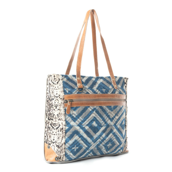 Rhombic Pattern Tote Bag