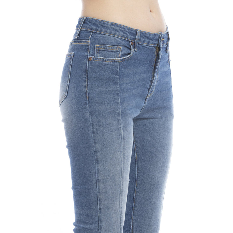 Viviana Length Stitch Accent Flared Leg Jeans - Myra USA