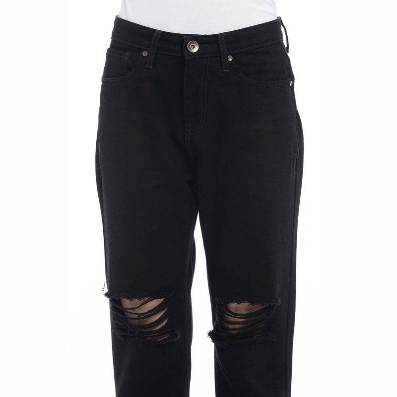 Vickee Dark Wash Distressed Hem Jeans - Myra USA